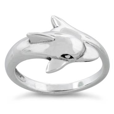 Sterling Silver Dolphin Ring