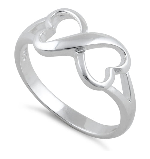 Sterling Silver Infinity Heart Ring