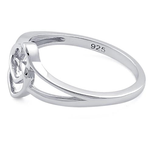 Sterling Silver Double Heart Ring