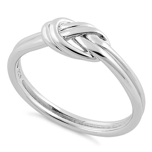 Sterling Silver Double Layer Knot Ring