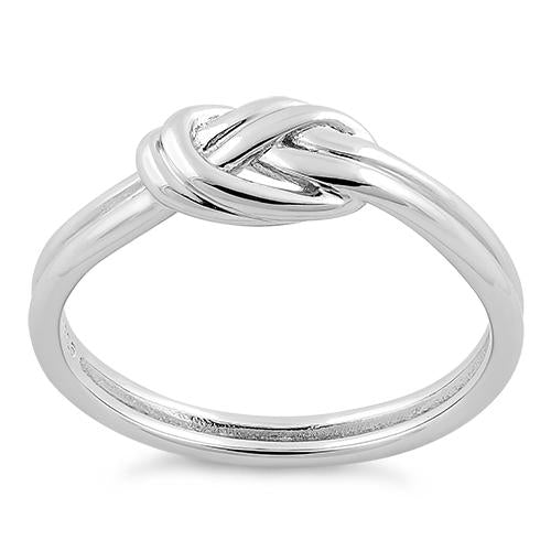 Sterling Silver Double Layer Knot Ring