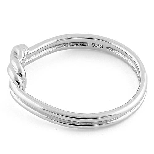 Sterling Silver Double Layer Knot Ring