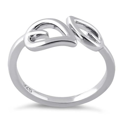Sterling Silver Double Leaf Ring