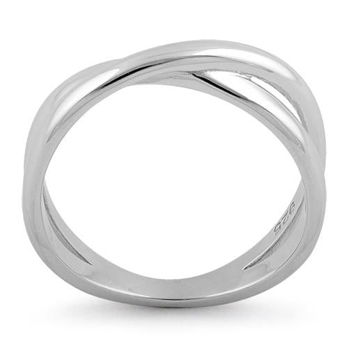 Sterling Silver Double Overlapping Ring for Sale - Dreamland Jewelry