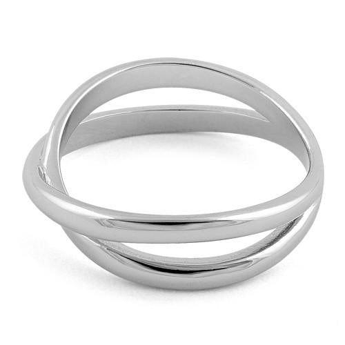 Sterling Silver Double Overlapping Ring for Sale - Dreamland Jewelry