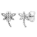 Sterling Silver Dragonfly Earrings