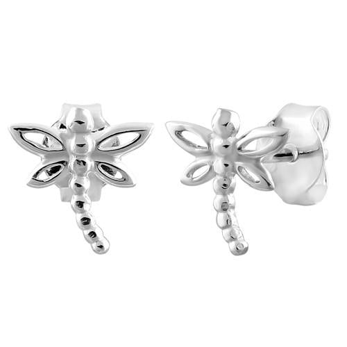 Sterling Silver Dragonfly Earrings