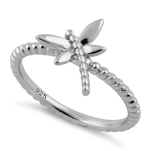 Sterling Silver Dragonfly Ring