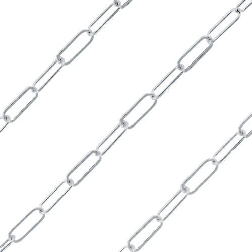 Sterling Silver Drawn Cable Chain 5 x 2mm (sold by the foot)