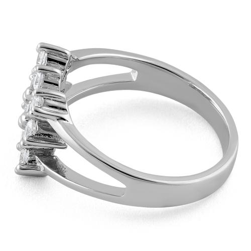 Sterling Silver Elegant CZ Ring
