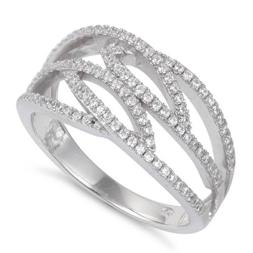 Sterling Silver Elegant CZ Ring