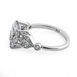 Sterling Silver 1.50 ct. Marquise CZ Engagement Ring