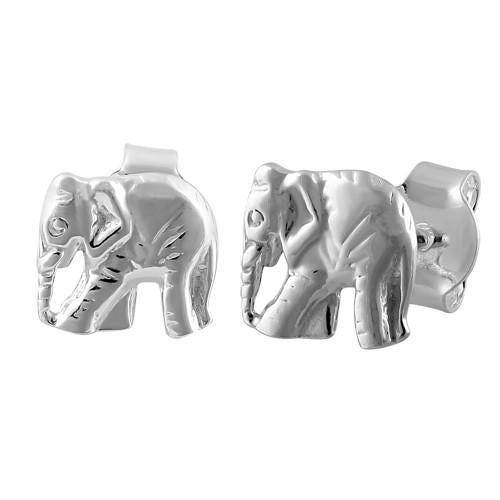 Sterling Silver Elephant Earrings