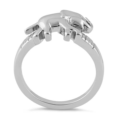 Sterling Silver Elephant Ring