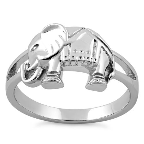 Sterling Silver Elephant Ring