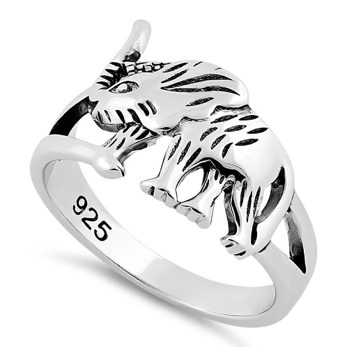 Sterling Silver Elephant Ring