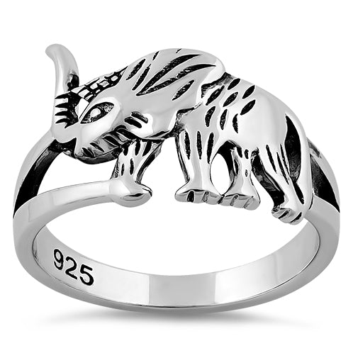 Sterling Silver Elephant Ring