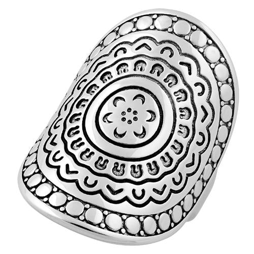 Sterling Silver Enchanted Shield Ring