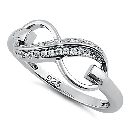 Sterling Silver Infinity CZ Ring