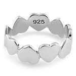 Sterling Silver Eternity Heart Ring
