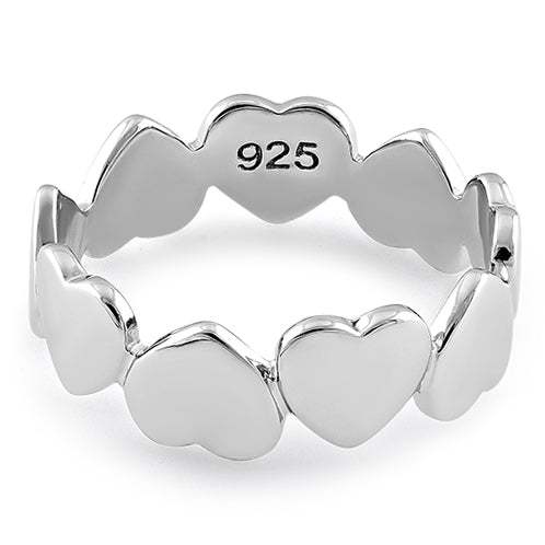 Sterling Silver Eternity Heart Ring