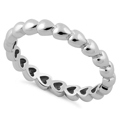 Sterling Silver Eternity Heart Ring