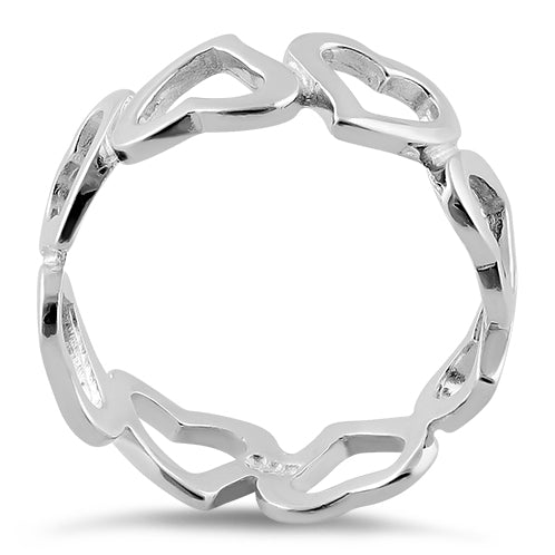 Sterling Silver Eternity Heart Ring