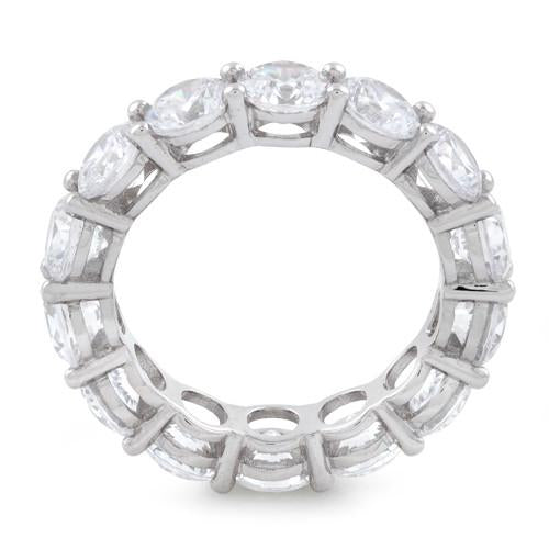 Sterling Silver Eternity Round CZ Ring