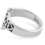 Sterling Silver Exotic Heart Ring