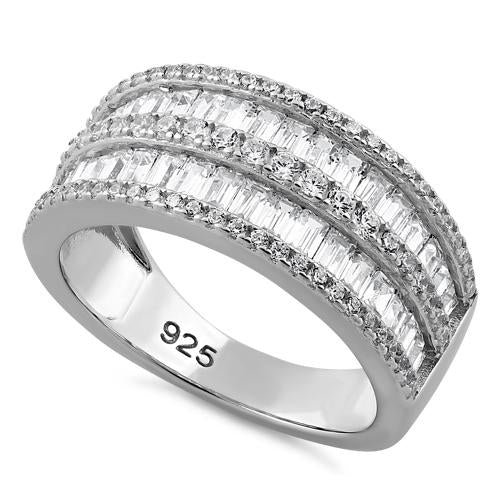 Sterling Silver Exquisite CZ Ring