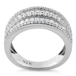 Sterling Silver Exquisite CZ Ring