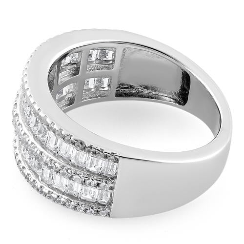 Sterling Silver Exquisite CZ Ring