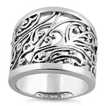 Sterling Silver Extravagant Vines Ring