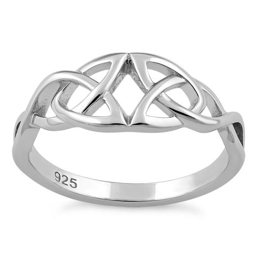 Sterling Silver Eye Celtic Ring