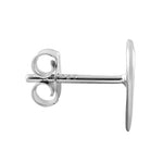 Sterling Silver "Faith" Heart Earrings