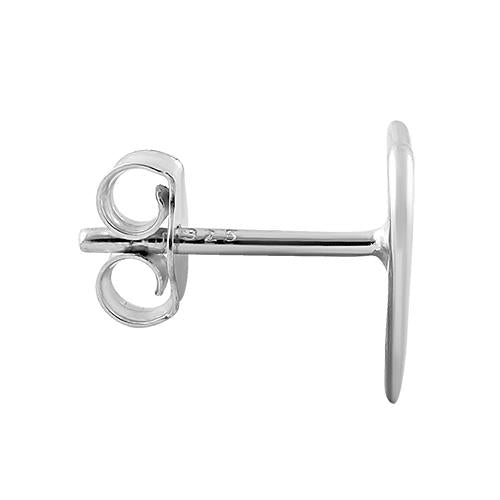 Sterling Silver "Faith" Heart Earrings