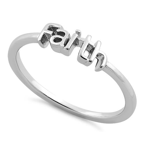 Sterling Silver "Faith" Ring