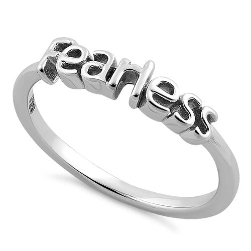 Sterling Silver "Fearless" Ring