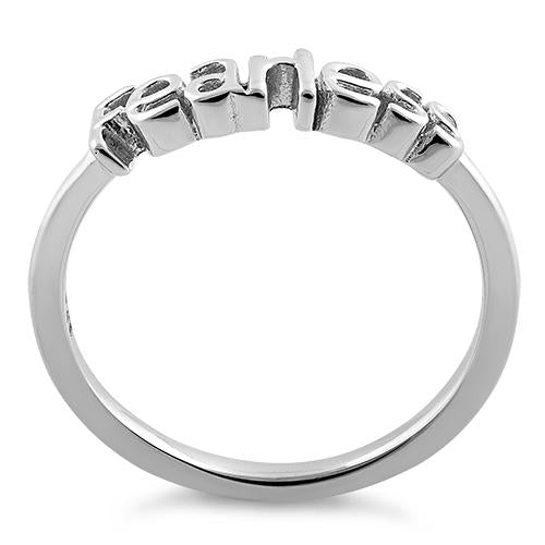 Sterling Silver "Fearless" Ring