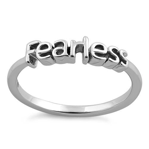 Sterling Silver "Fearless" Ring