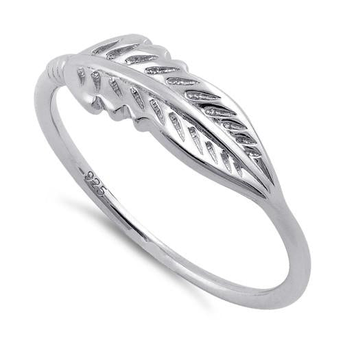 Sterling Silver Feather Ring