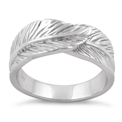 Sterling Silver Feather Ring