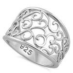 Sterling Silver Filigree Caged Ring