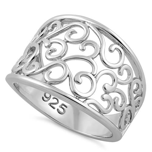 Sterling Silver Filigree Caged Ring