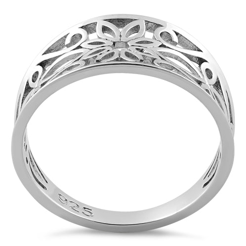 Sterling Silver Filigree Flower Ring for Sale | Dreamland Jewelry