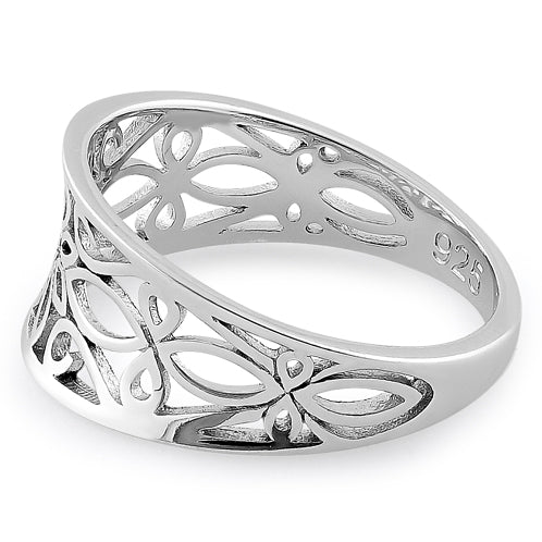Sterling Silver Filigree Flower Ring for Sale | Dreamland Jewelry