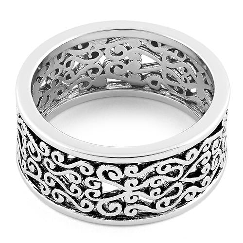 Sterling Silver Filigree Heart Ring