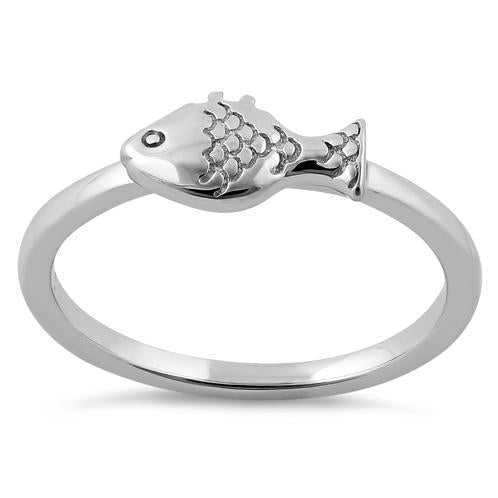 Sterling Silver Fish Ring