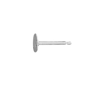 Sterling Silver Flat Pin Pad 5mm - PACK OF 10