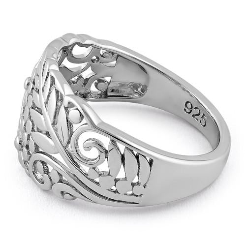 Sterling Silver Floral Arrangement Ring